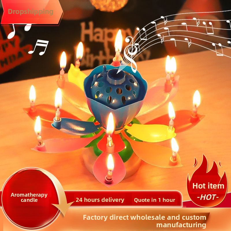Holiday Candle Set - Romantyczna, muzyczna świeczka urodzinowa w kształcie