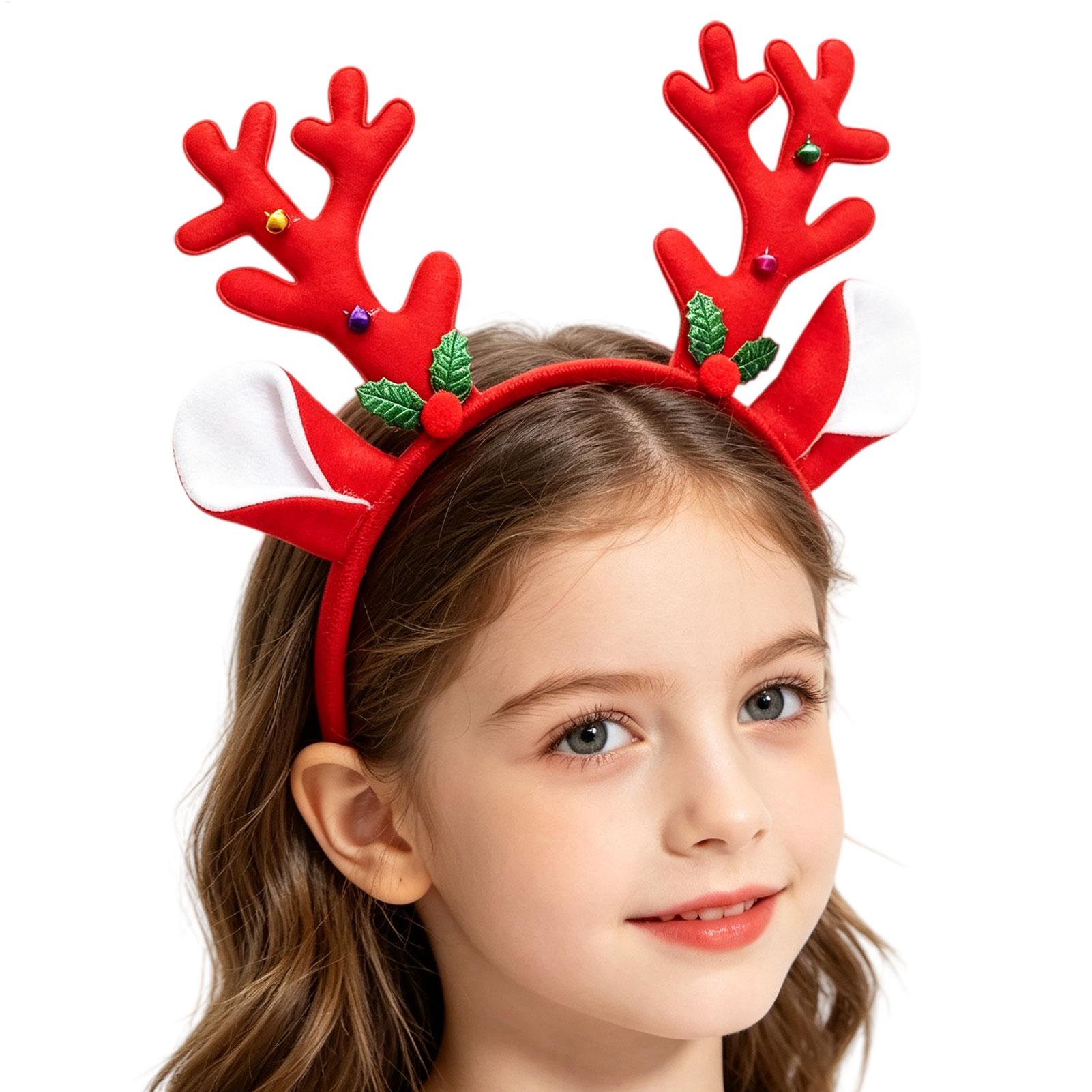 Reindeer Antlers Headband - Świąteczna opaska z rogami renifera, idealna