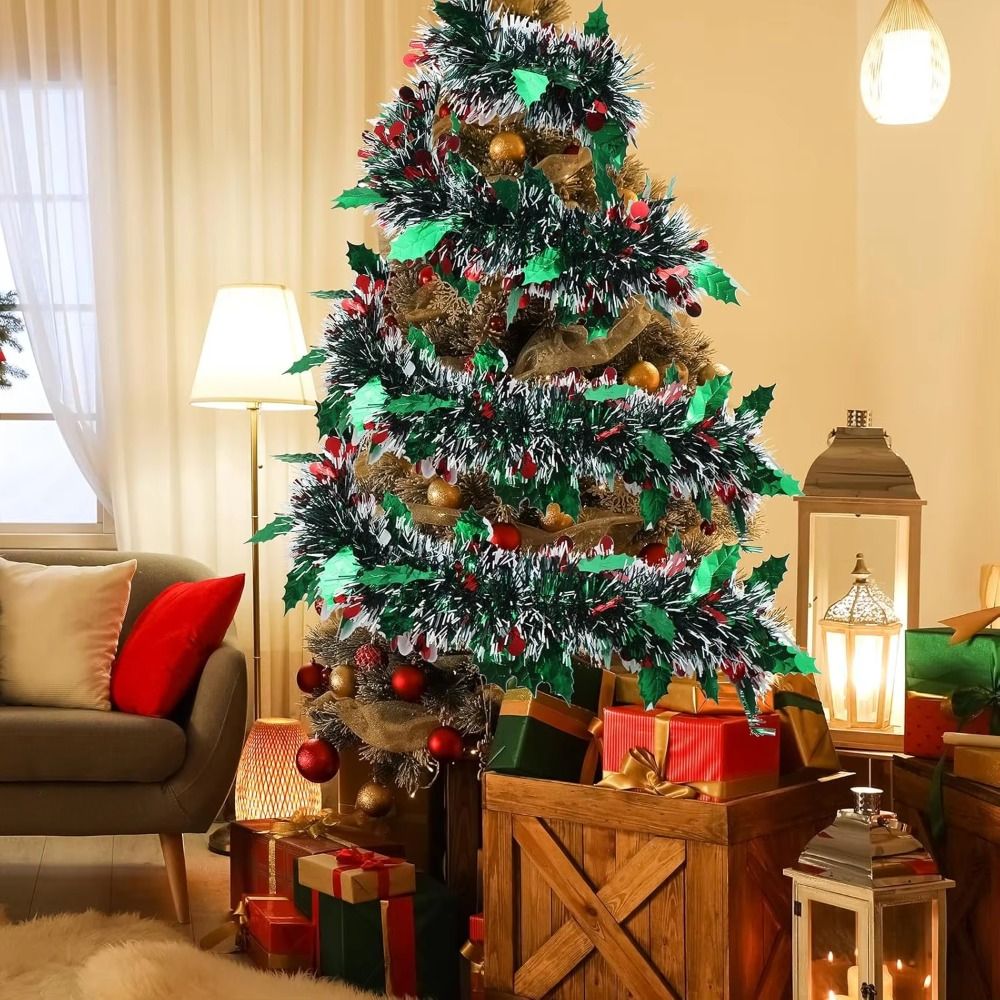 2 SZT. Wielorazowa girlanda św – Tinsel Garland Decoration recenzja i cena