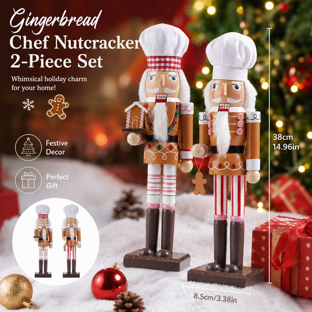 38CM Świąteczny Dziadek do Orz – Nutcracker Figurine recenzja i cena