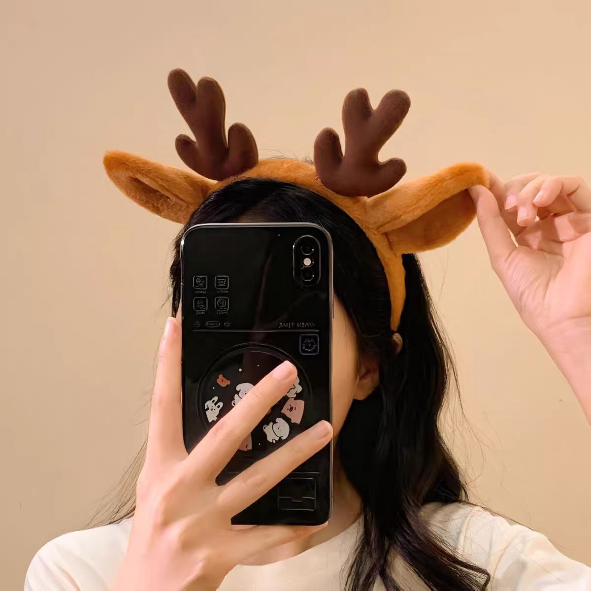 Opaska na głowę z uszami renif – Reindeer Antlers Headband recenzja i cena