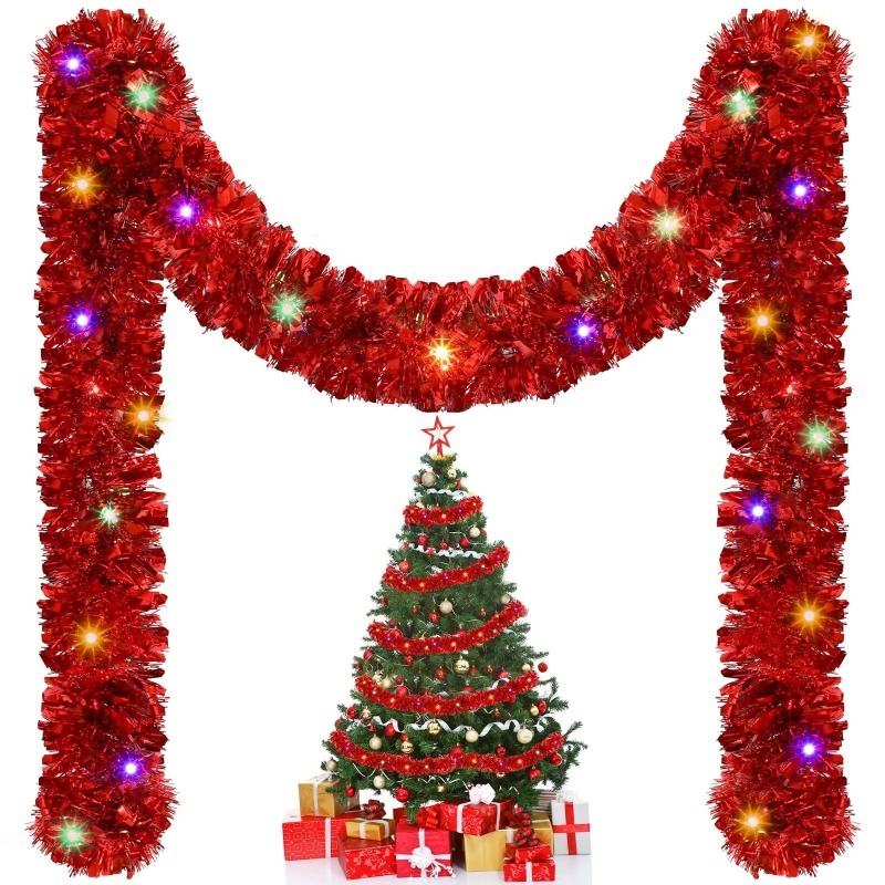 1 szt. 5-metrowa świąteczna gi – Tinsel Garland Decoration recenzja i cena