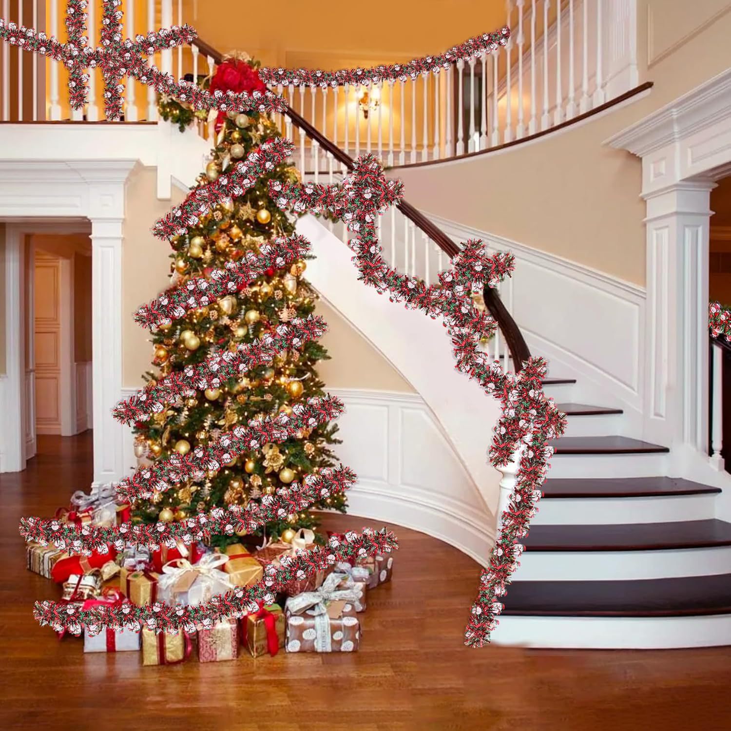 1–10 sztuk – świąteczna girlan – Tinsel Garland Decoration recenzja i cena